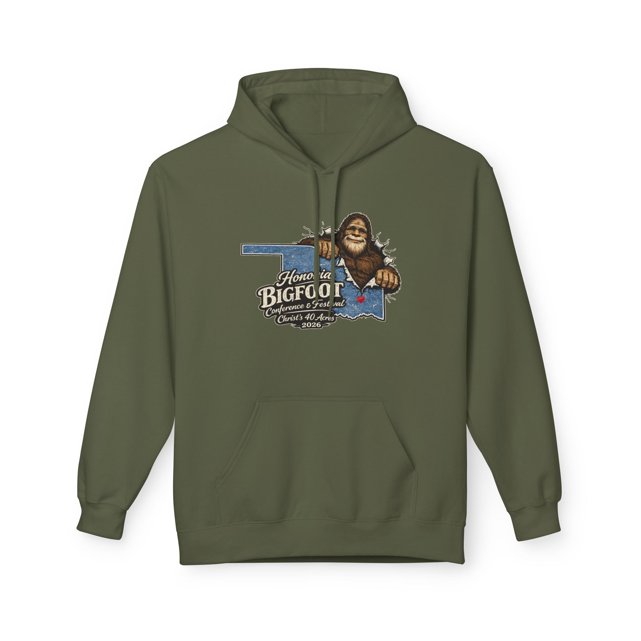 Honobia Oklahoma Home of Bigfoot. Hoodie